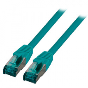 RJ45 Patch cable S/FTP, Cat. 6A, green