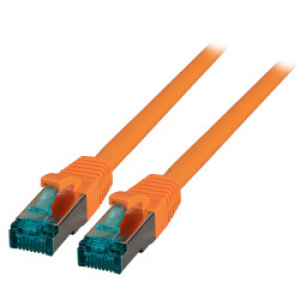 RJ45 Patch cable S/FTP, Cat. 6A, orange