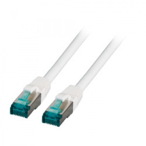 RJ45 Patch cable S/FTP, Cat. 6A, white