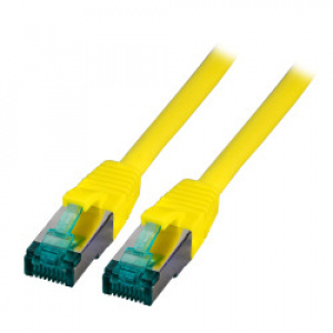 RJ45 Patch cable S/FTP, Cat. 6A, yellow