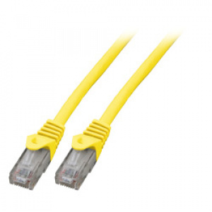 RJ45 Patch cable U/UTP, Cat.6, LSZH, CCA, yellow
