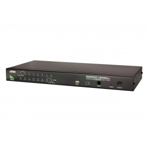 Aten 16-Port PS/2-USB VGA KVM Switch with Daisy-Chain Port and USB Peripheral Support