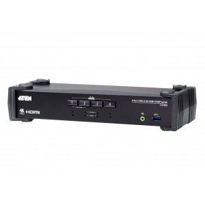 Aten 4-Port USB 3.0 4K HDMI KVMP™ Switch with Audio Mixer Mode